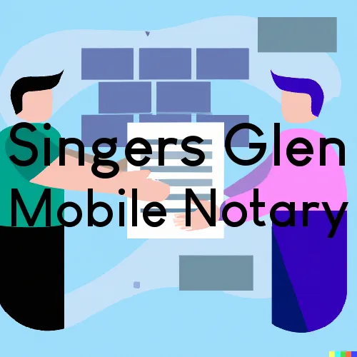 Traveling Notary in Singers Glen, VA