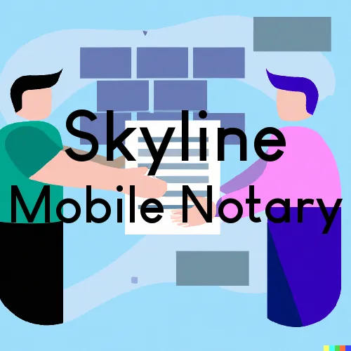 Traveling Notary in Skyline, MN