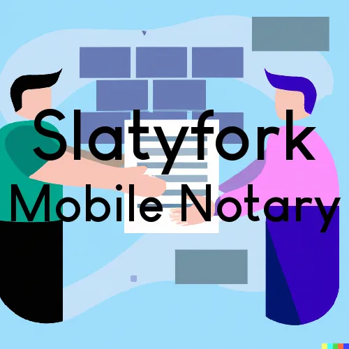 Traveling Notary in Slatyfork, WV
