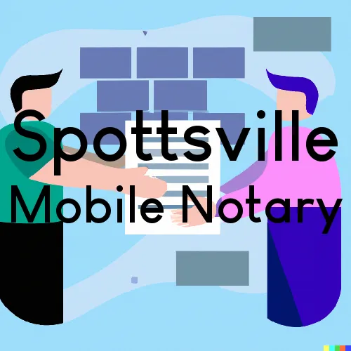 Spottsville, KY Mobile Notary Signing Agents in zip code area 42458