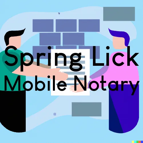 Spring Lick, KY Traveling Notary, “Munford Smith & Son Notary“ 