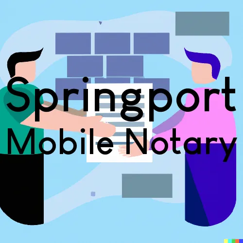 Springport, MI Mobile Notary and Traveling Signing Services 