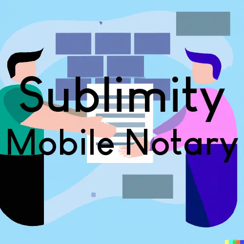 Sublimity, OR Traveling Notary Services