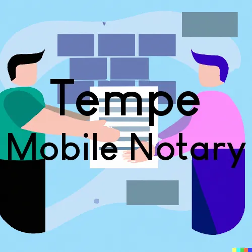Tempe, AZ Mobile Notary Signing Agents in zip code area 85283