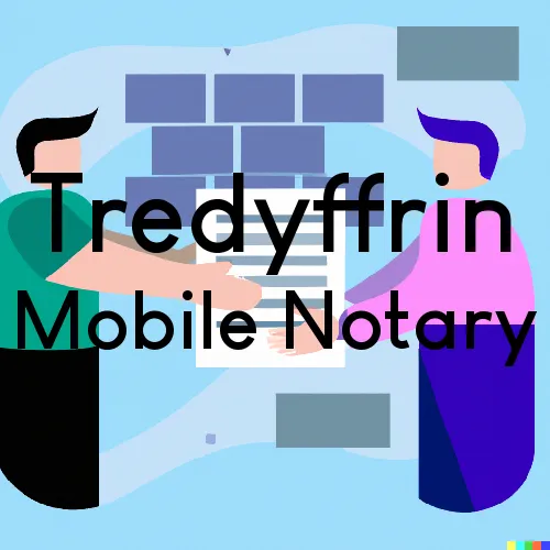 Tredyffrin, PA Mobile Notary Signing Agents in zip code area 19312