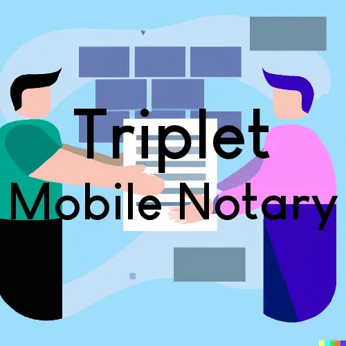 Triplet, VA Mobile Notary and Signing Agent, “Benny's On Time Notary“ 