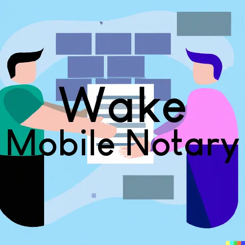 Wake, VA Mobile Notary Signing Agents in zip code area 23176