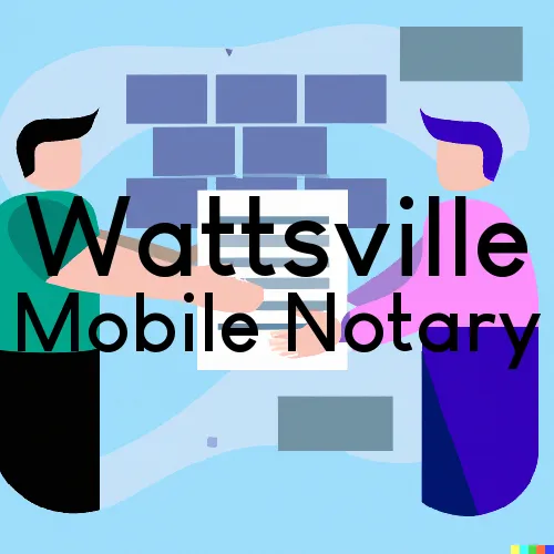 Traveling Notary in Wattsville, AL