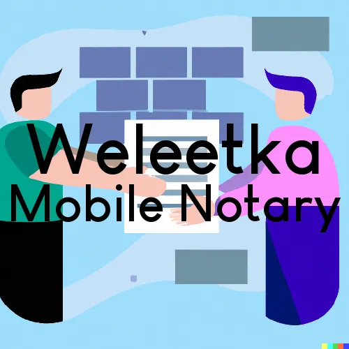 Traveling Notary in Weleetka, OK