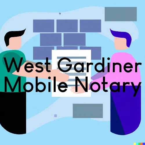 West Gardiner, ME Mobile Notary Signing Agents in zip code area 04345