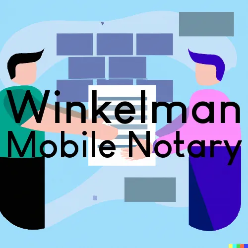 Winkelman, AZ Mobile Notary Signing Agents in zip code area 85192