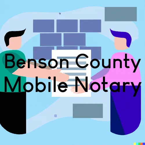 Benson County, North Dakota Mobile Notary Agent “U.S. LSS“