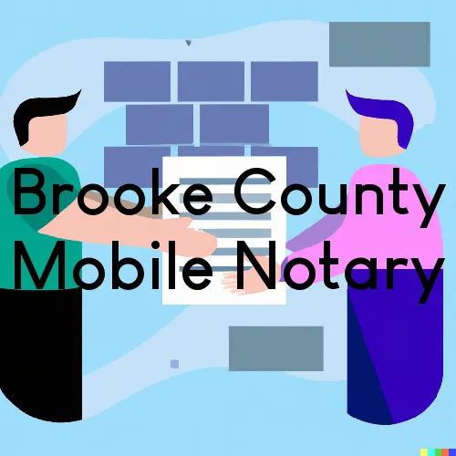 Brooke County, West Virginia Mobile Notary Agent “Gotcha Good“